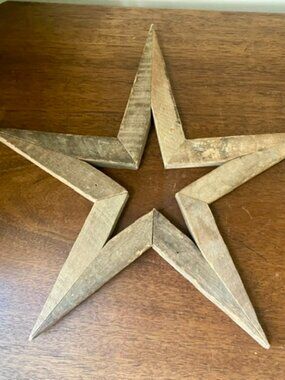 Wooden Rustic Natural Hanging Star Home Decor Wall Decoration Cottagecore Countr